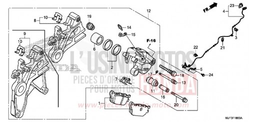 PINZA FRENO POSTERIORE CTX700AE di 2014